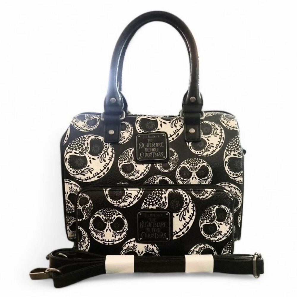 Loungefly Disney The Nightmare Before Christmas Jack Sugar Skull Barrel Bag Set